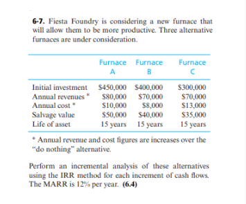 6 - 7 1 . Using the data from Problem 6 - 7 ,