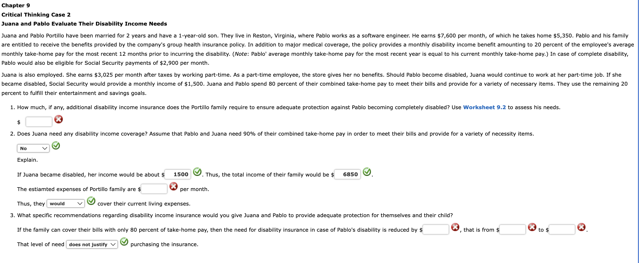 Chapter 9 Critical Thinking Case 2 Juana and