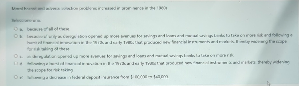 Moral hazard and adverse selection problems