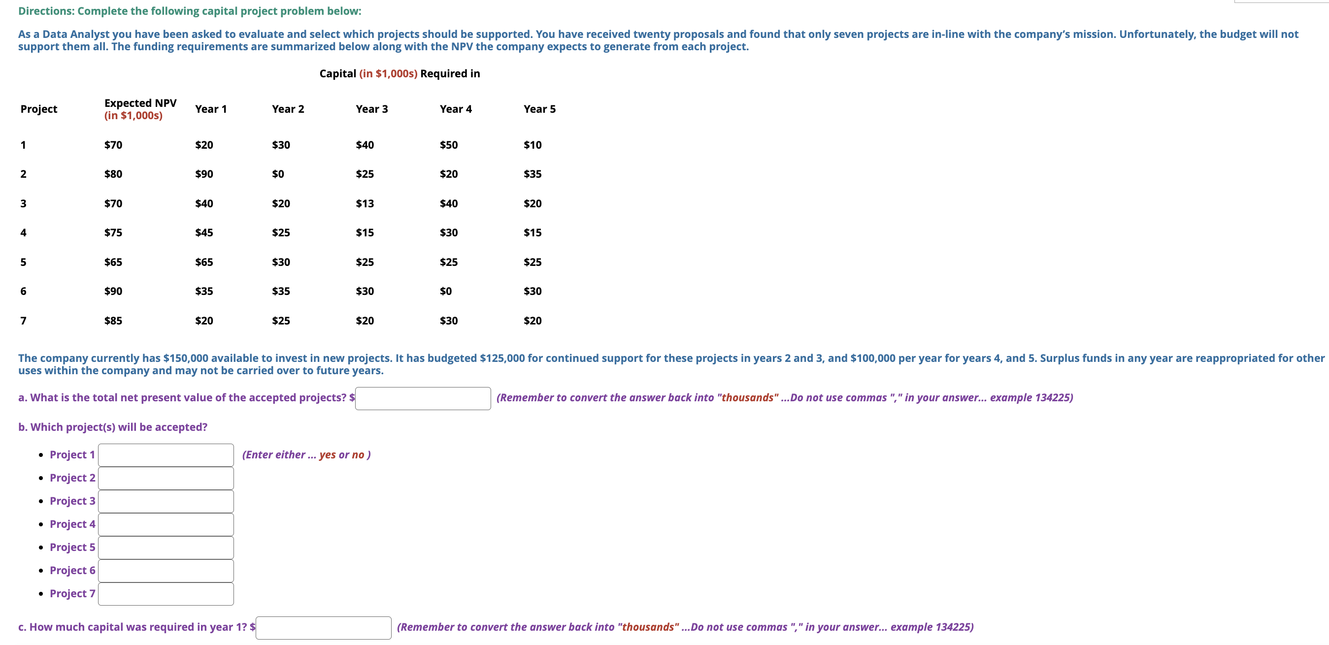 As a Data Analyst you have been asked to evaluate