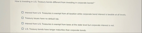 How is imvesFing in U . S . Treasury bonds