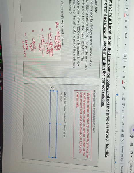 Slidesho Arial 1 2 B I U ? A Format options Anima