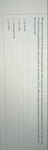 We spent a lot of time on the various components