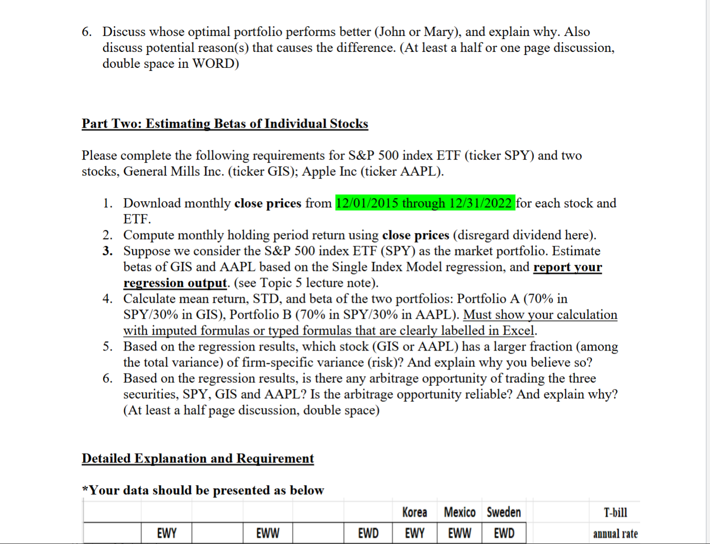 Please submit ONE copy through CANVAS for each