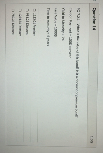 Question 1 4 1 pts PQ 7 . 2 . 1 - What is the