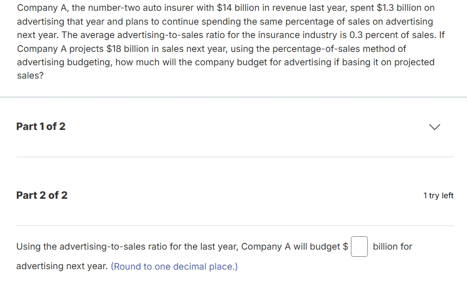 Company \ ( A \ ) , the number - two auto insurer