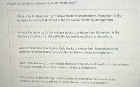 What is the difference between value and