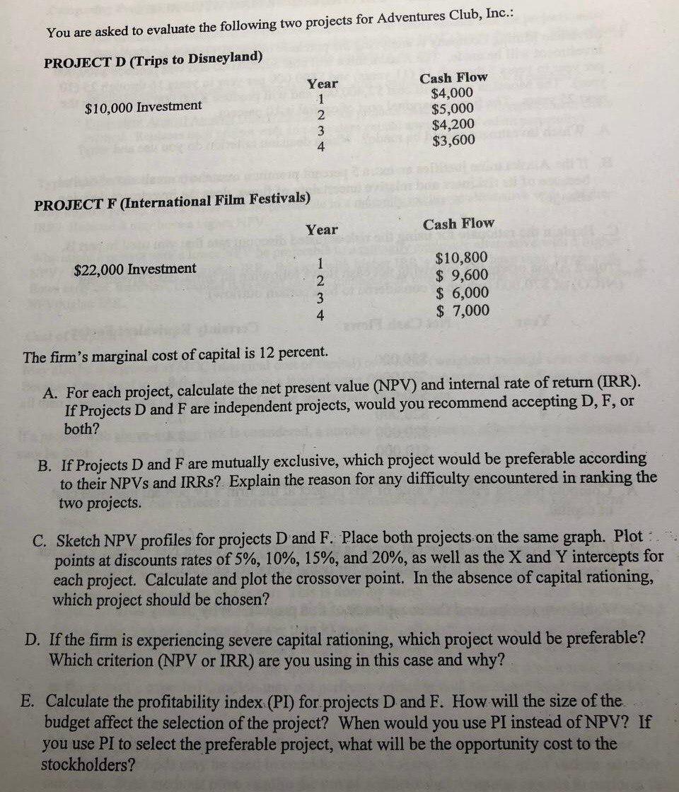 You are asked to evaluate the following two