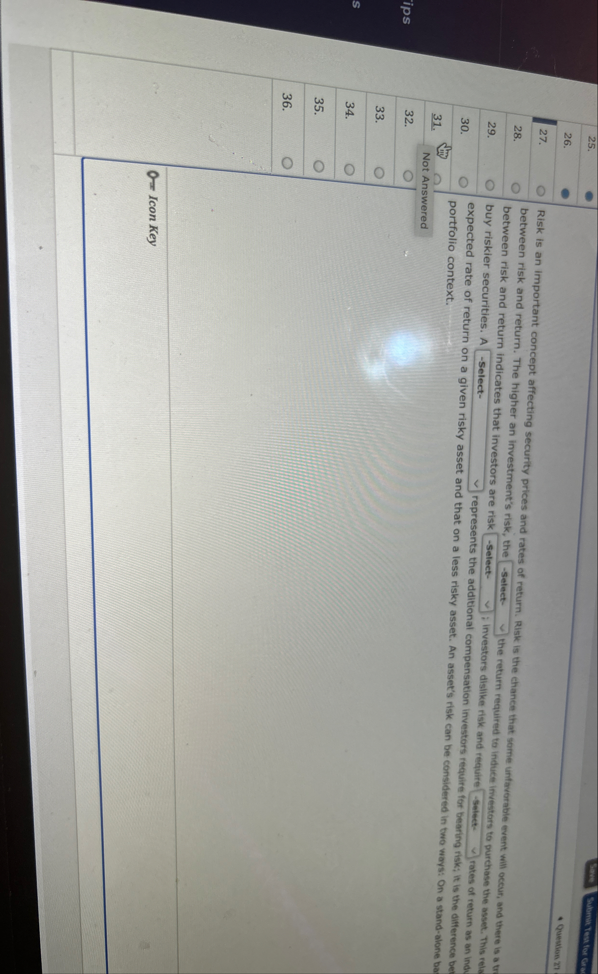 Seve Subrmit Test for Gra 2 6 . Question 2 7 2 7