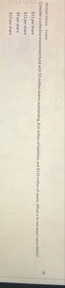 Multiple Cholve 1 point Consider a collective