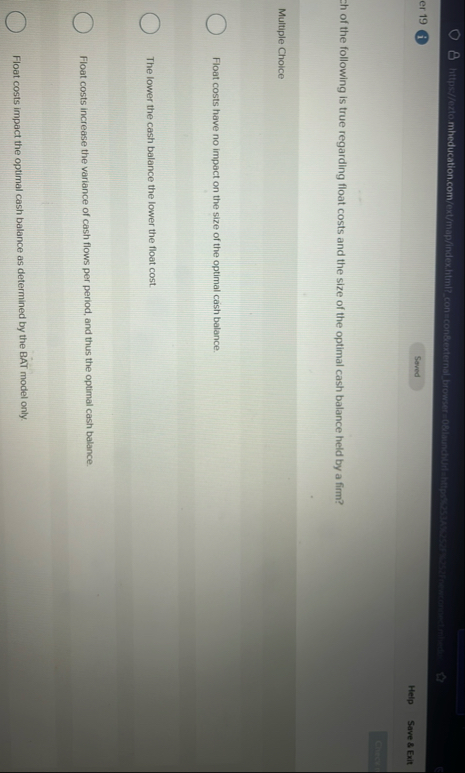 er 1 9 i Saved Help fave 8 Exit chect ch of the