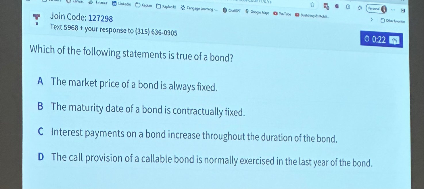 Join Code: 1 2 7 2 9 8 Lnkedin OKaplan Kapleorll