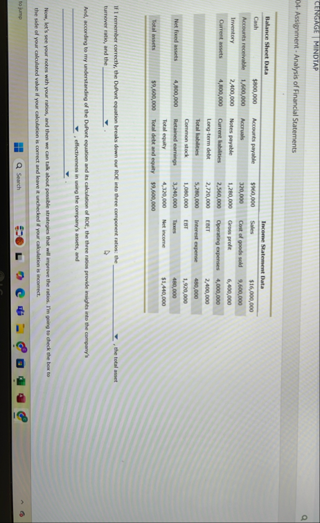 CENGAGE | | MINDTAP 0 4 - Assignment - Analysis
