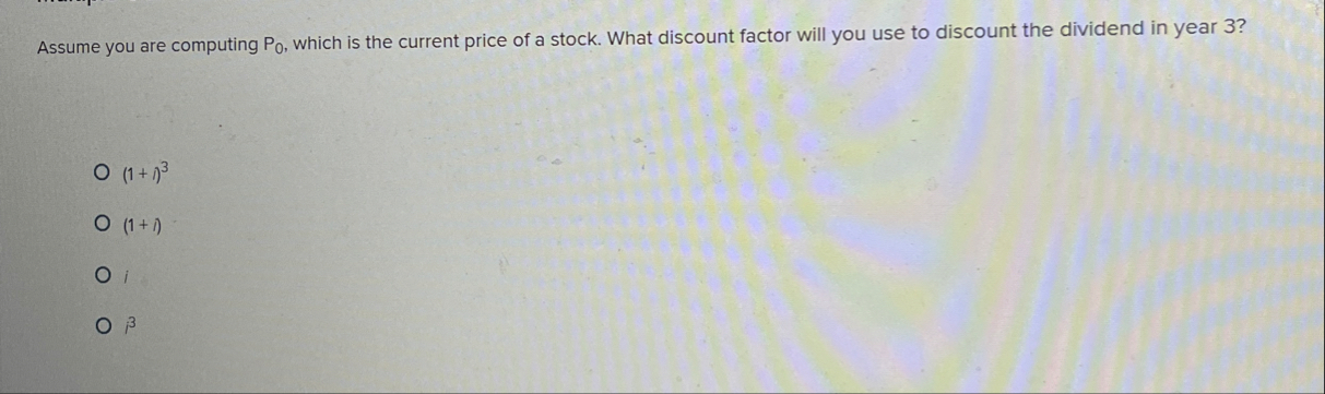 Assume you are computing P 0 , which is the