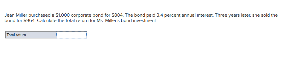 Jean Miller purchased a \ ( \ $ 1 , 0 0 0 \ )