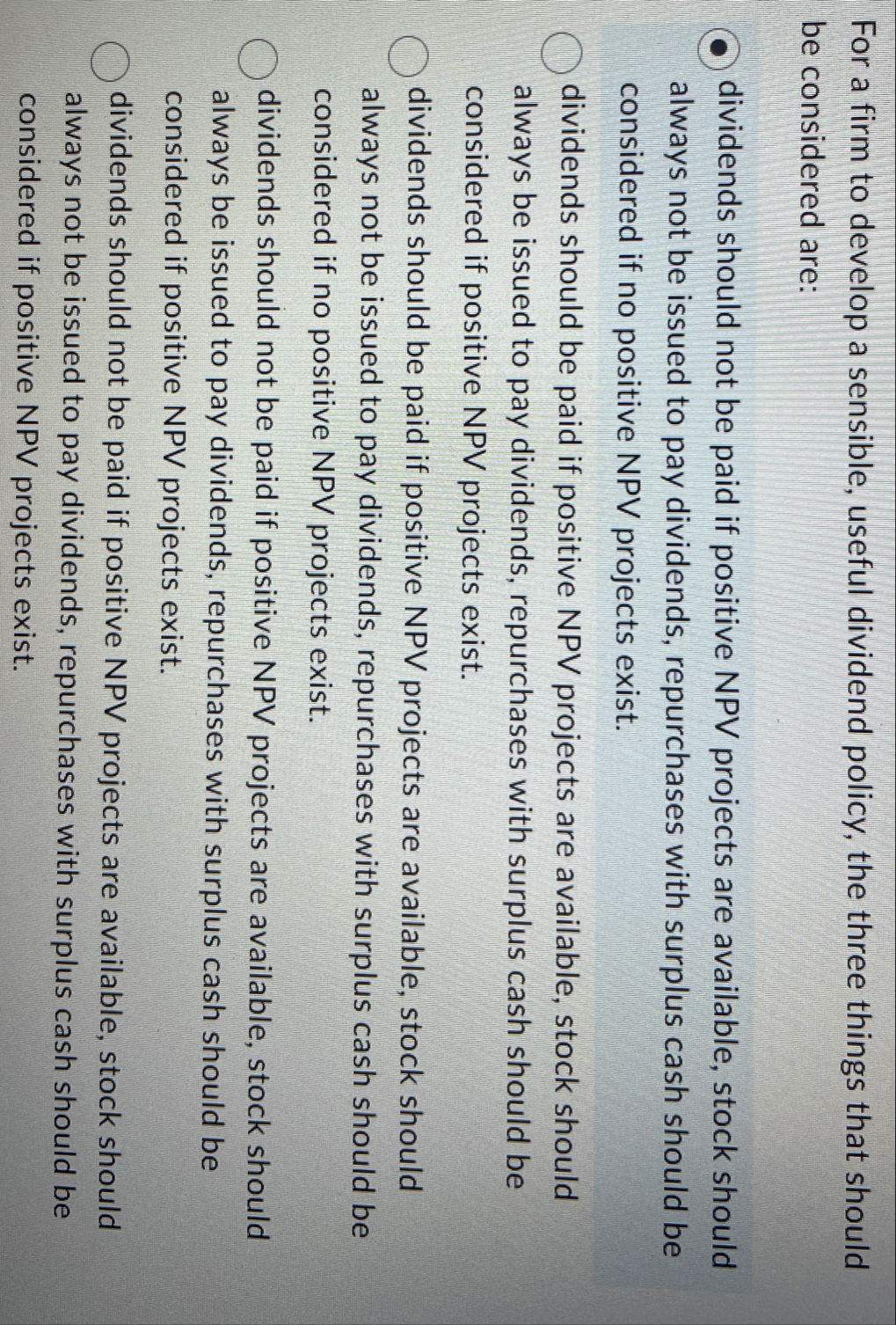 For a firm to develop a sensible , useful