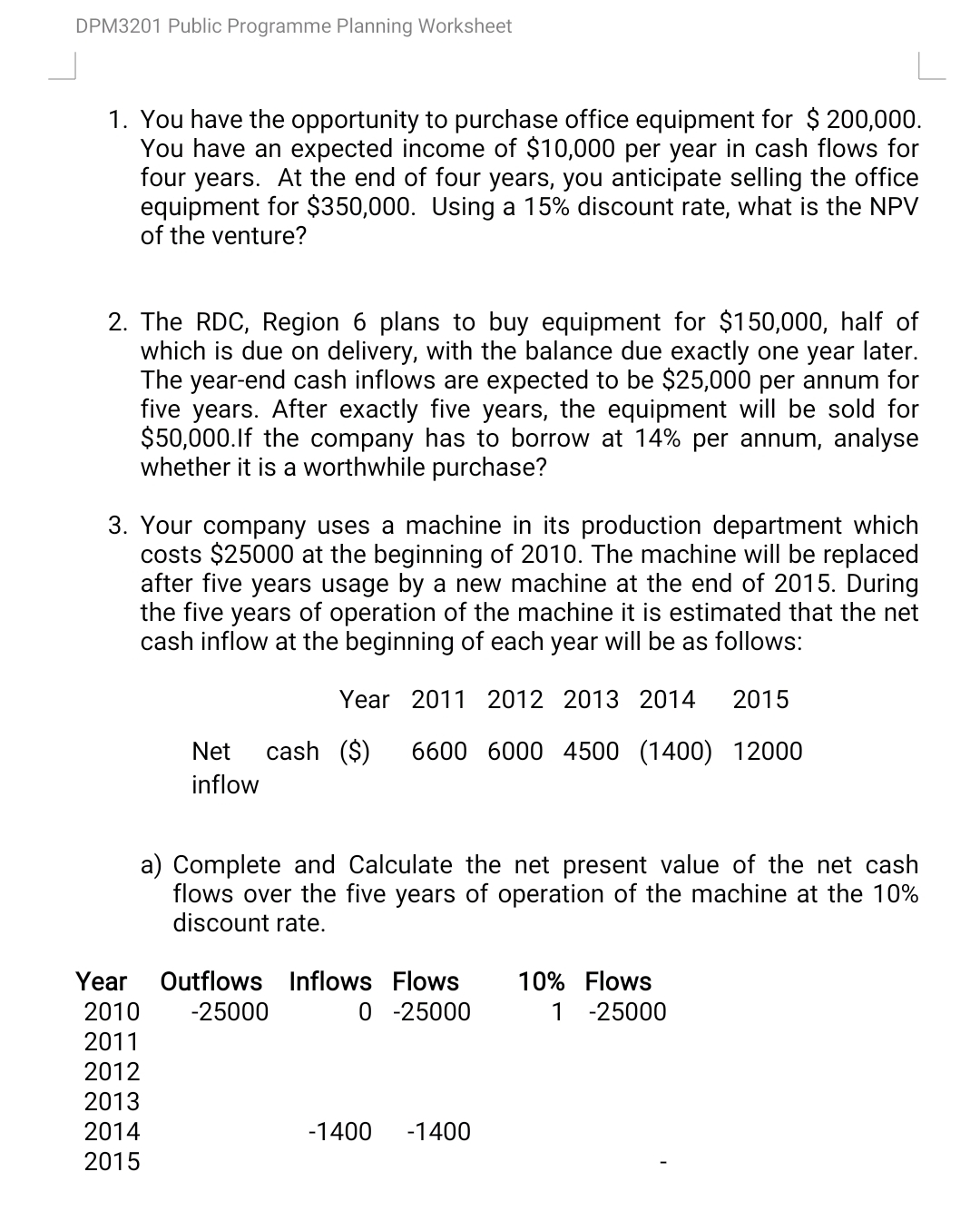 DPM 3 2 0 1 Public Programme Planning Worksheet
