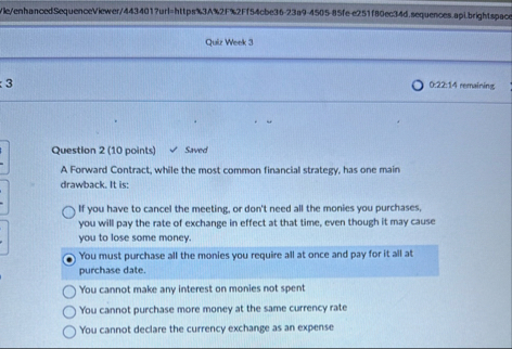 Quir Week 3 3 0 . 2 2 : 1 4 memaining Question 2