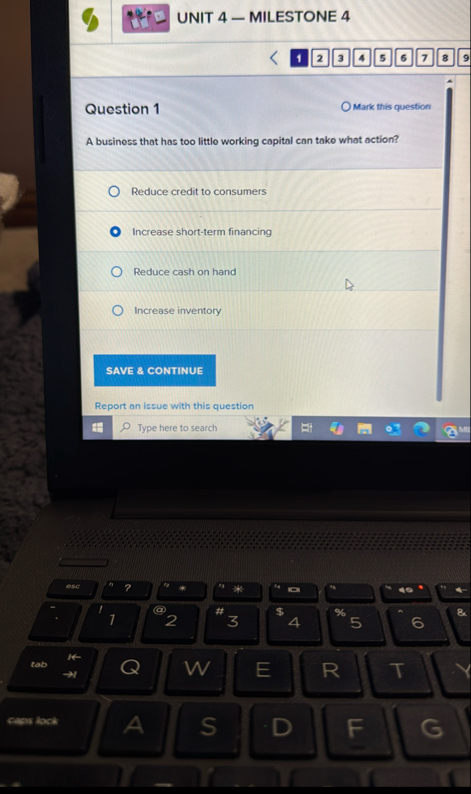 UNIT 4 - MILESTONE 4 1 2 3 4 5 6 7 8 9 Question 1