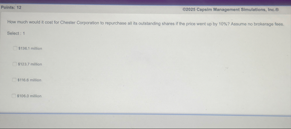 Points: 1 2 2 0 2 5 Capsim Management