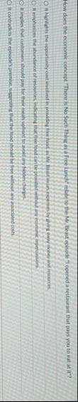 How does the economic concept "There is No Such
