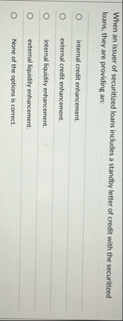 When an issuer of securitized loans includes a
