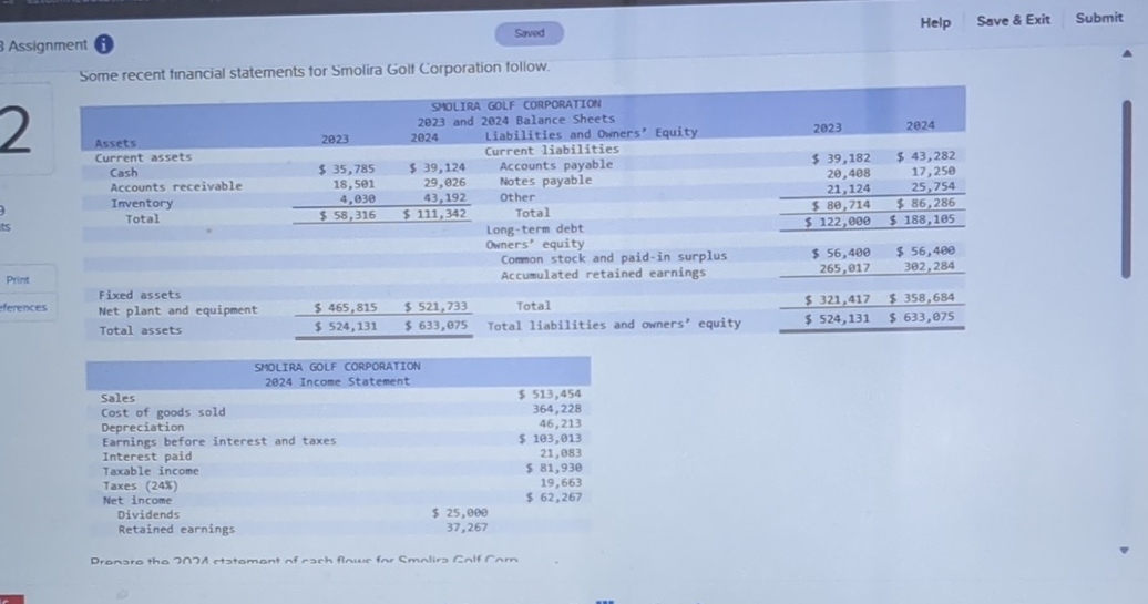 Help Save & Exit Submit Assignment Some recent