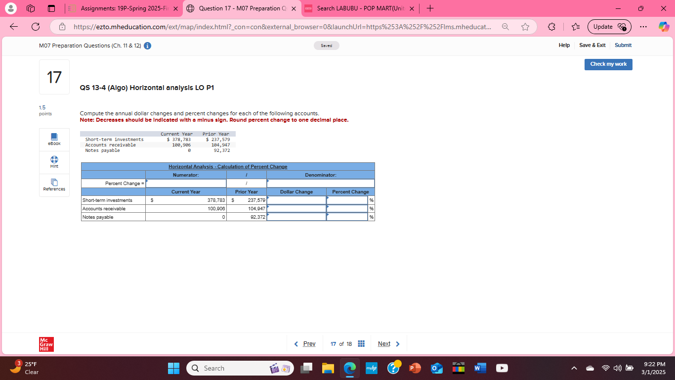 Assignments: 19P-Spring 2025-Fir x Question 17 -