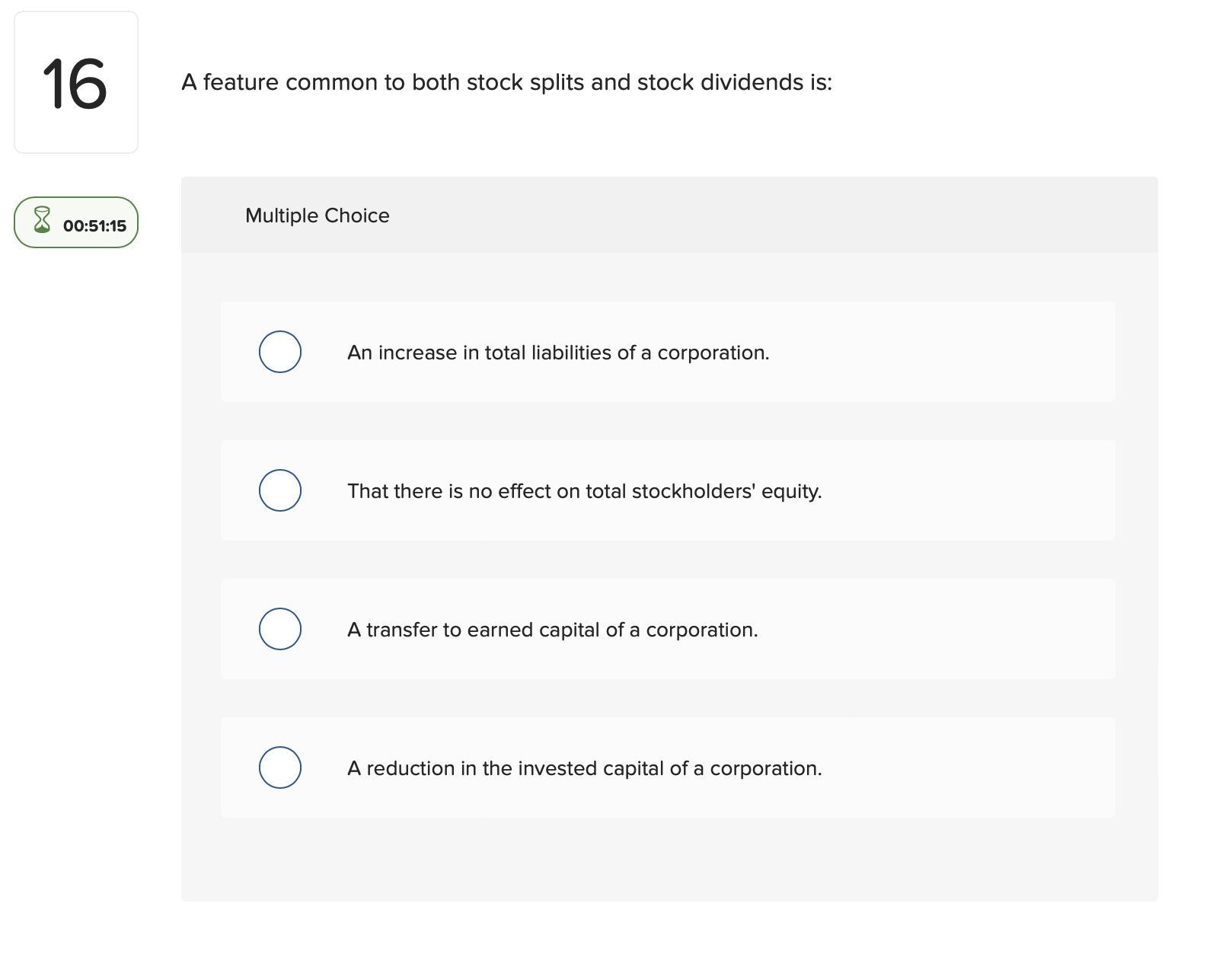 answer this 16 A feature common to both stock