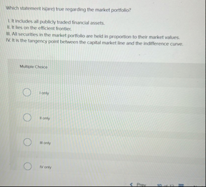 Which statement is ( are ) true regarding the