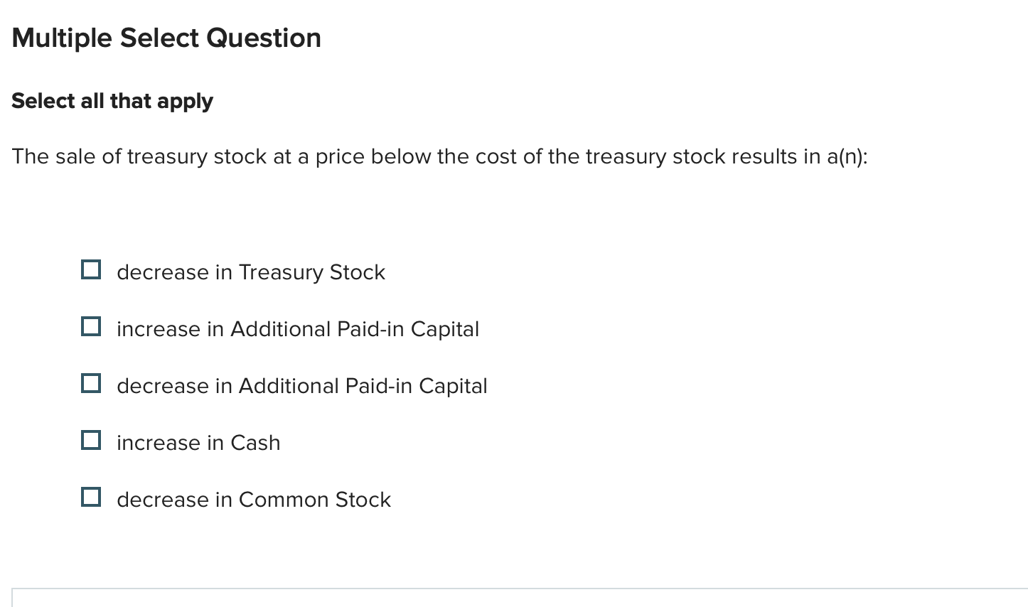 answer this Multiple Select Question Select all