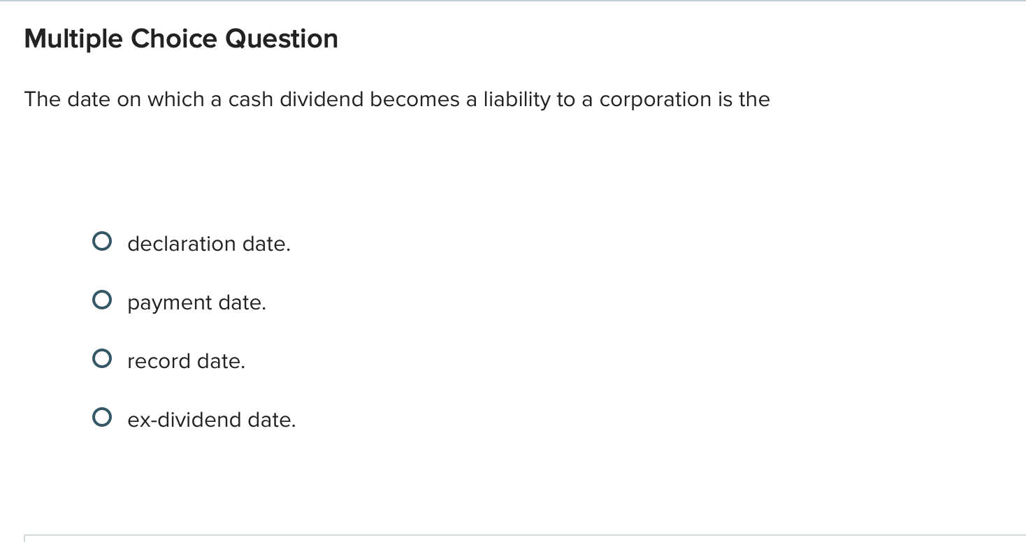 answer this Multiple Choice Question The date on