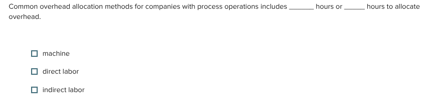 Common overhead allocation methods for companies