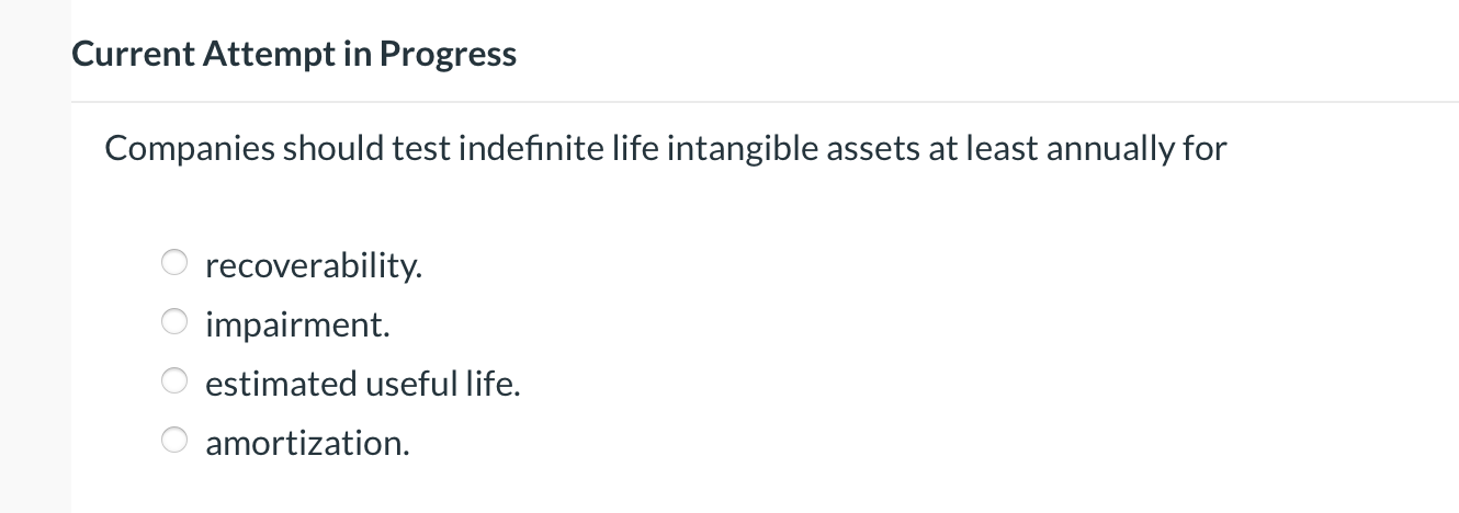 Current Attempt in Progress Companies should test