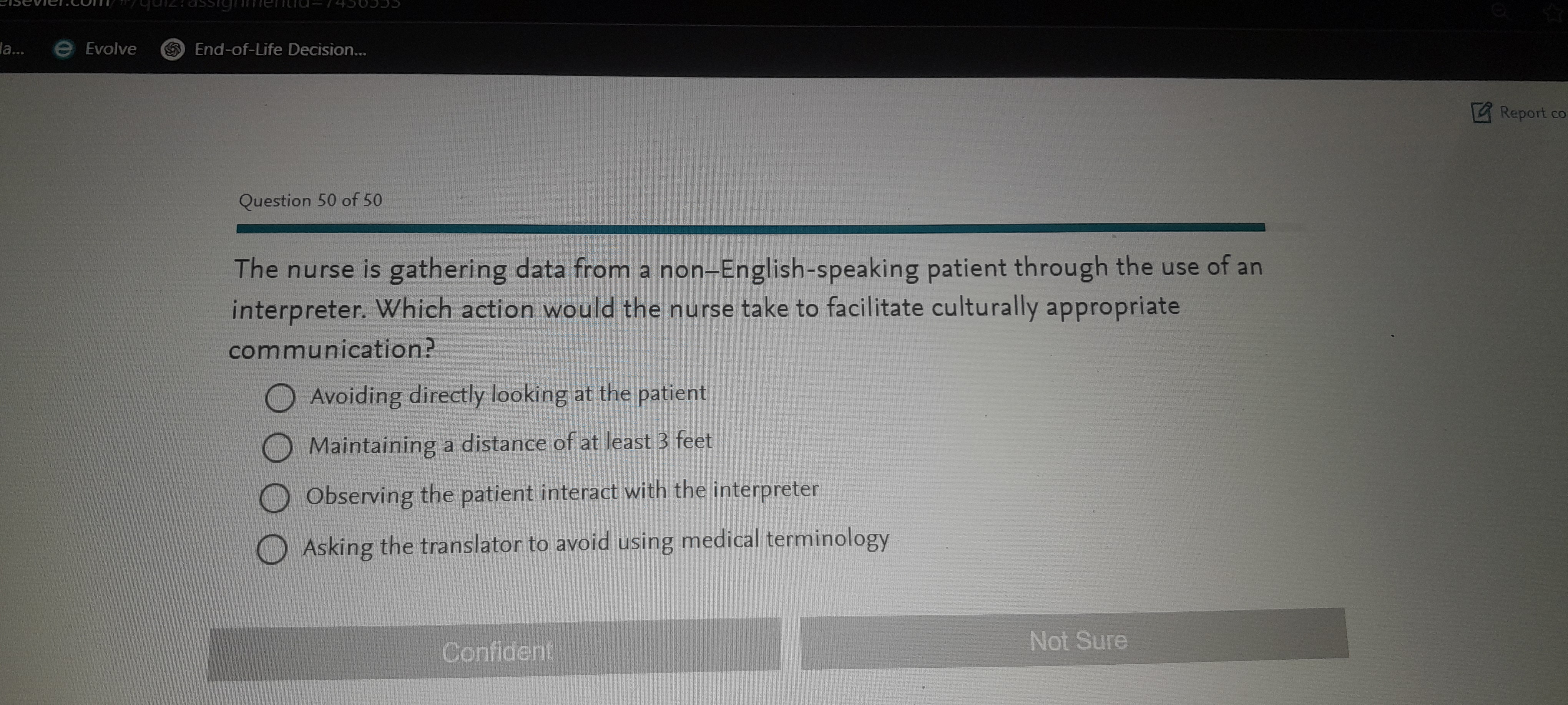 A a... e Evolve End-of-Life Decision... Report co