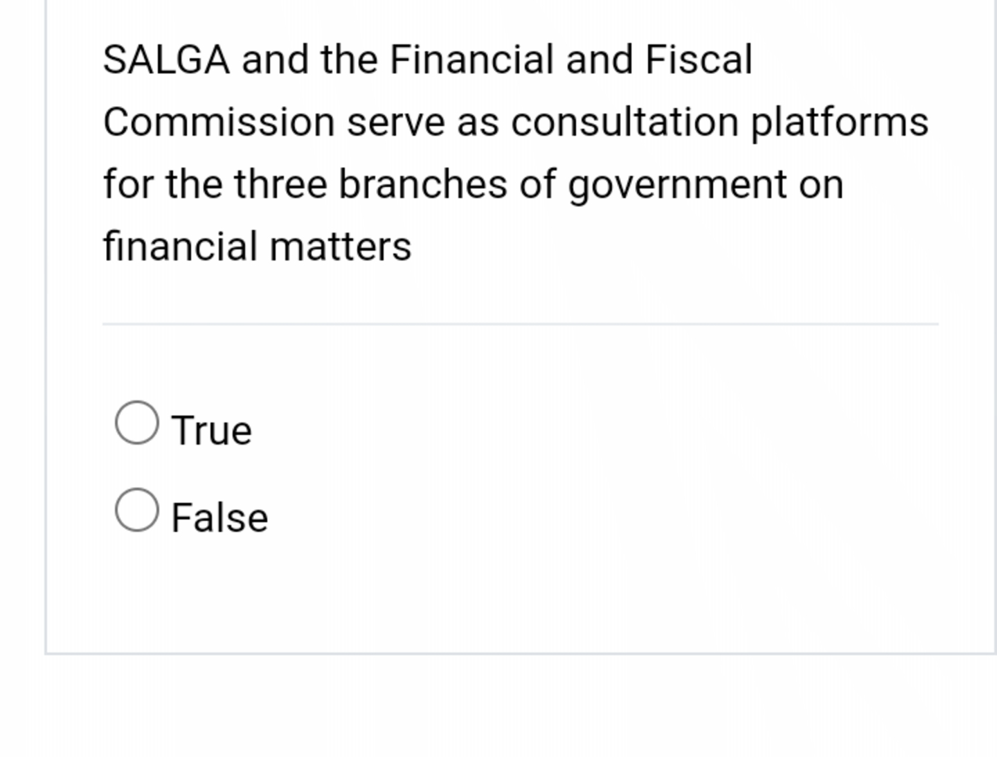 SALGA and the Financial and Fiscal Commission