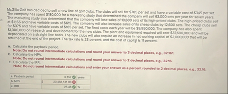 McGila Goif has decided to sell a new line of