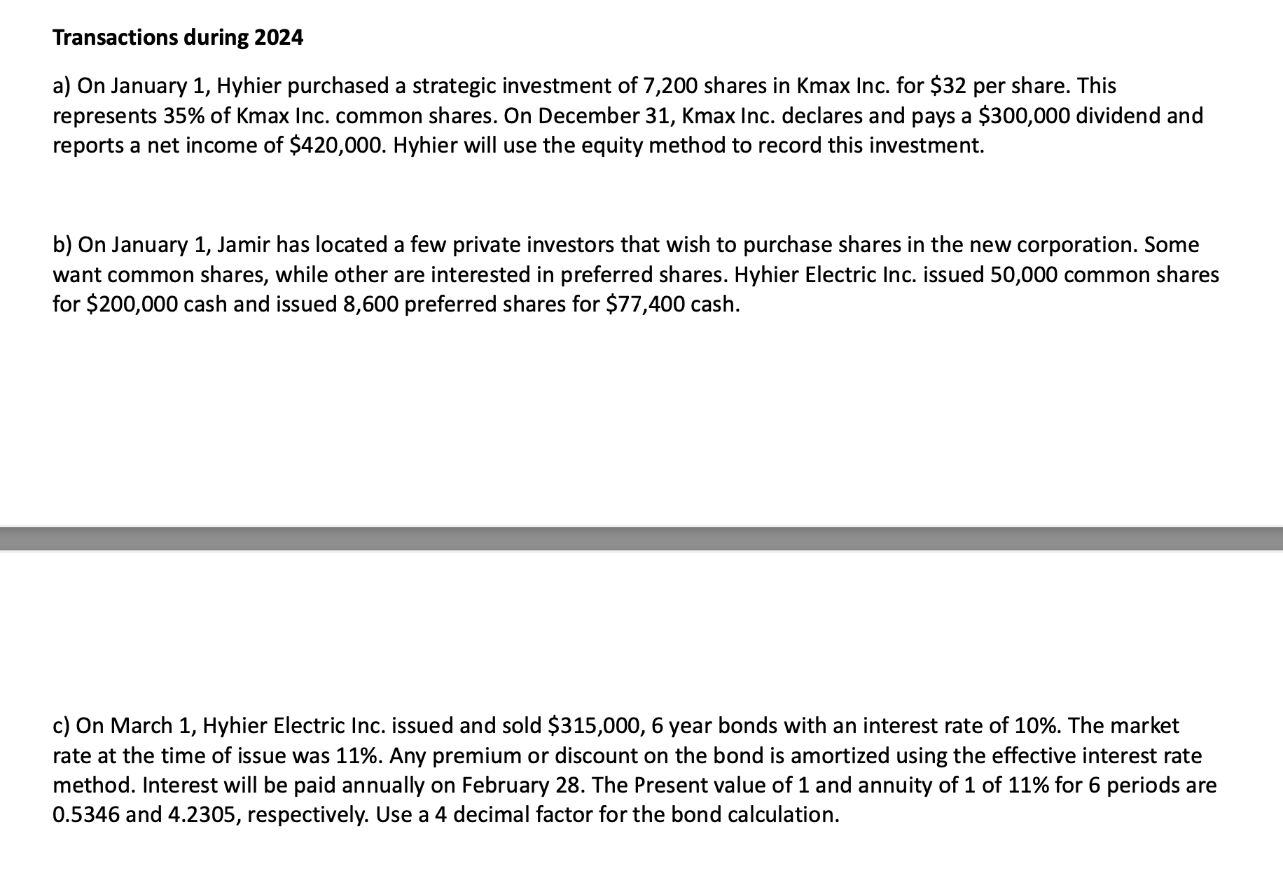 PLEASE DO PART 3 EEE PART Ill Jamir took the