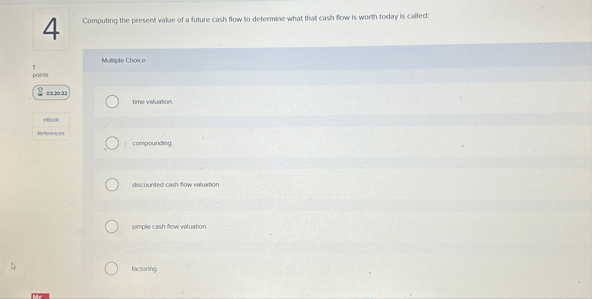 4 Computing the present value of a future cash