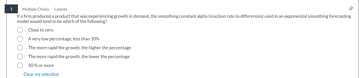 answer this Multiple Choice 5 points x If a firm