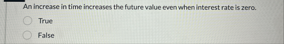 An increase in time increases the future value