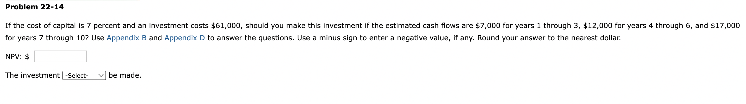 Problem 2 2 - 1 4 for years 7 through 1 0 ? Use