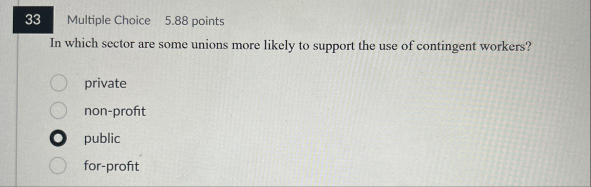 3 3 Multiple Choice 5 . 8 8 points In which