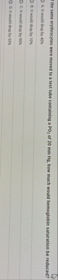 Ithe same erythrocytes were moved to a test tube