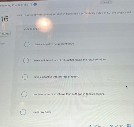 roctoring Enabled: TEST 2 1 6 ##F If a project