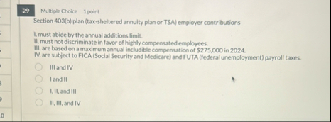 2 9 Multiple Choice 1 point Section 4 0 3 ( b )
