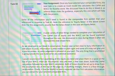 Task ? W 2 Your Asignment: Once you have selected