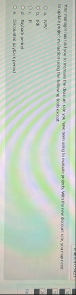 TIITE THITV . 5 2 1 Your manager has told you to