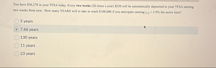 You have $ 5 6 , 2 7 8 in your TFSA nodey. Every