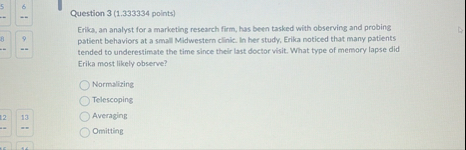 Question 3 ( 1 . 3 3 3 3 3 4 points ) Eftica, an